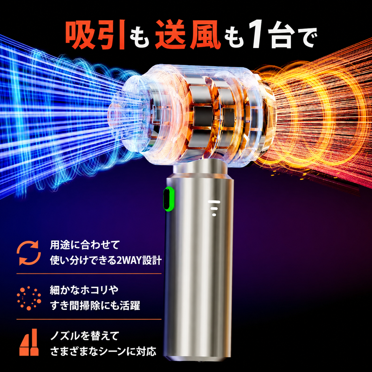 MIMA CoolTouch™ 冷却プレート付き折りたたみハンディファン